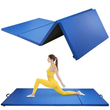 Skládací gymnastická žíněnka XL modrá