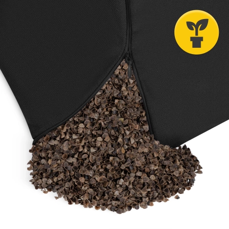 Meditační polštář ZAFU kulatý černý