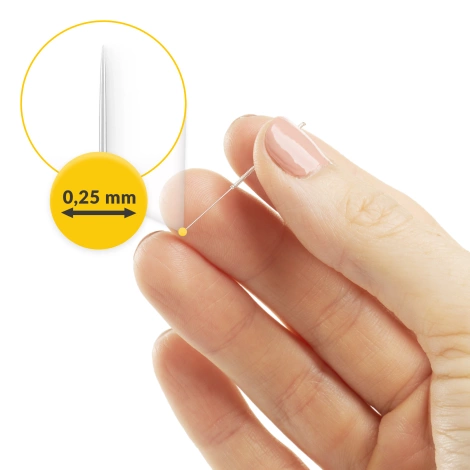 Akupunkturní jehly s trubičkou 100 ks. 0,25 x 15 mm