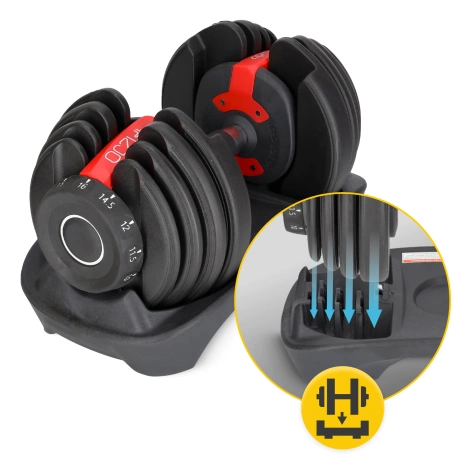 Nastavitelná jednoruční činka Premium 16 kg