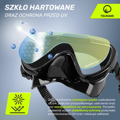 Zrcadlové potápěčské brýle se šnorchlem