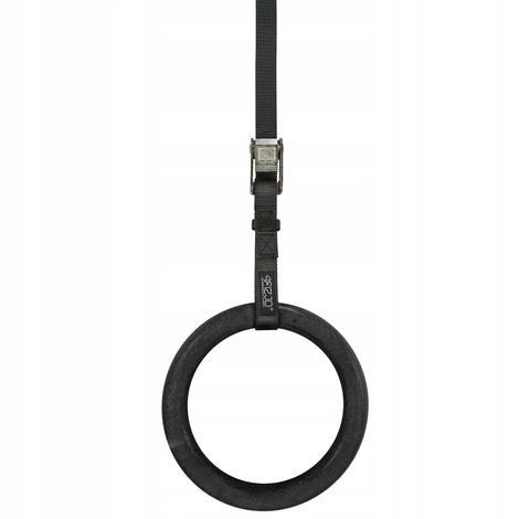 Gymnastické kruhy ABS černé