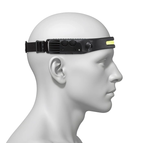 Čelovka LED s bočním osvětlením