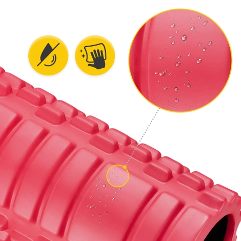 Masážní válec s výstupky EVA 33 cm růžový
