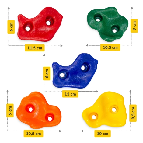 Sada lezeckých kamenů 10 ks.