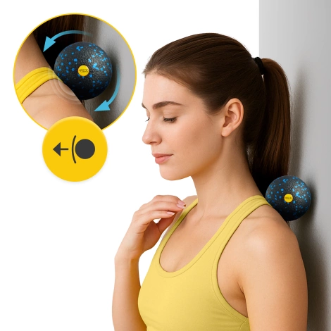 Sada masážních míčků a válců EPP 3 ks.