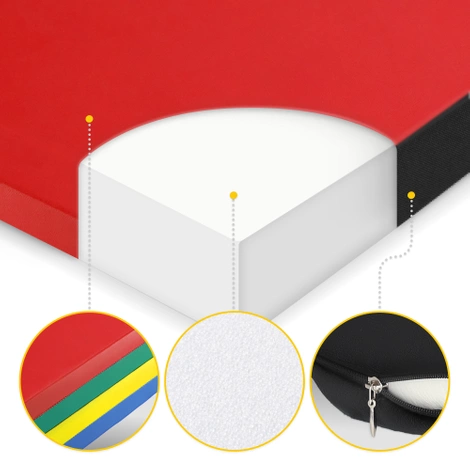 Skládací gymnastická žíněnka XL vícebarevná