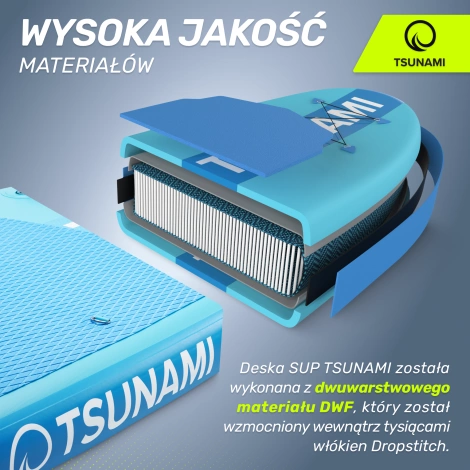 Nafukovací paddleboard SUP TSUNAMI 320cm T02 modrý