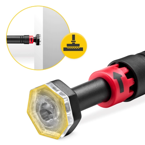 Hrazda do dveří červená