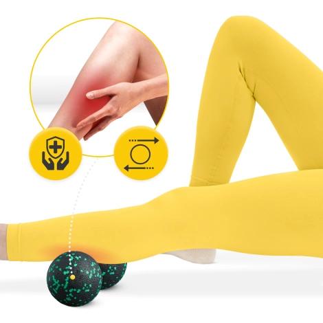 Dvojitý masážní míček EPP 12 cm