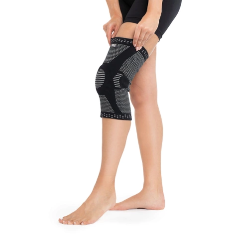 Elastická bandáž na kolenní kloub XL šedá