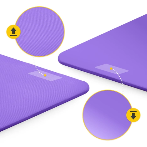 Podložka na cvičení YOGA MAT NBR 1 cm 180 × 60 × 1 cm fialová
