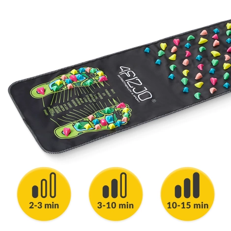 Akupresurní kamínková masážní podložka 140 x 35 cm