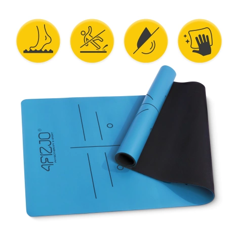 Kaučuková podložka na jógu YOGA MAT 4 mm