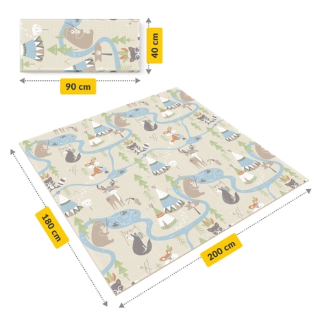 Skládací vzdělávací podložka XXL "Boho dream" 200 x 180 cm