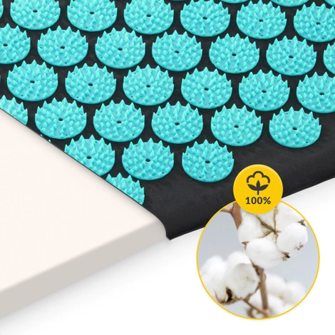 Akupresurní podložka s polštářem modrá