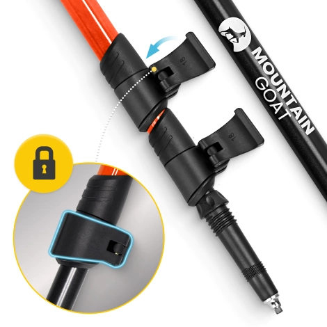 Trekové hole PEAK+ oranžové