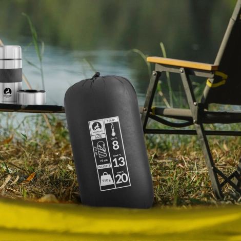 Cestovní spací pytel mumie Mountain Goat STANDARD černý