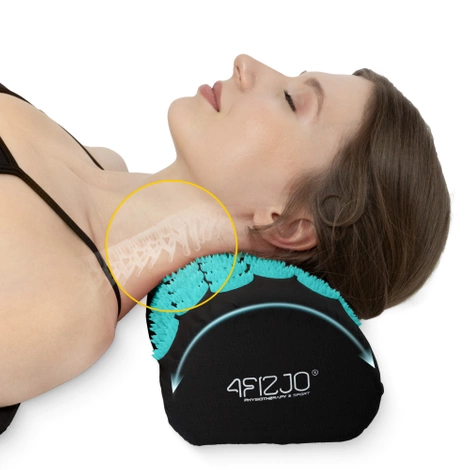 Akupresurní podložka s polštářem modrá