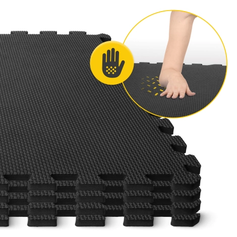 Ochranná podlaha do posilovny PUZZLE 60 x 60 cm 4 ks.