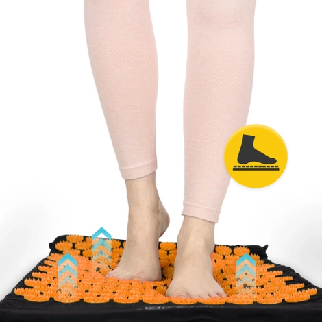 Akupresurní podložka s polštářem oranžová