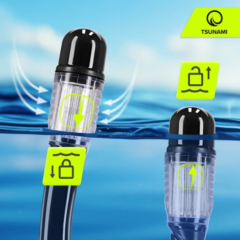 Zrcadlové potápěčské brýle se šnorchlem