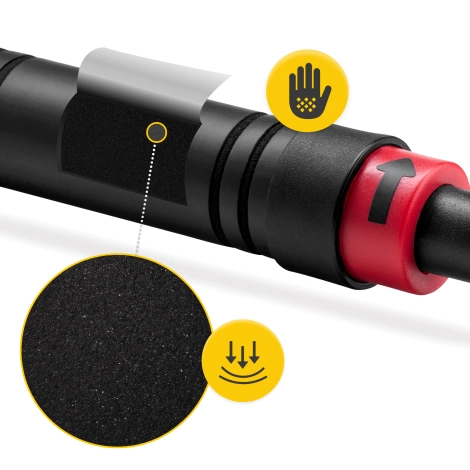 Hrazda do dveří červená