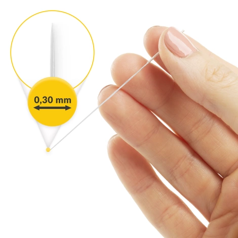 Akupunkturní jehly s trubičkou 100 ks. 0,3 x 100 mm