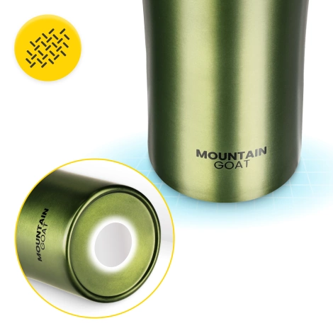 Termohrnek Mountain Goat TRAVEL 380 ml zelený