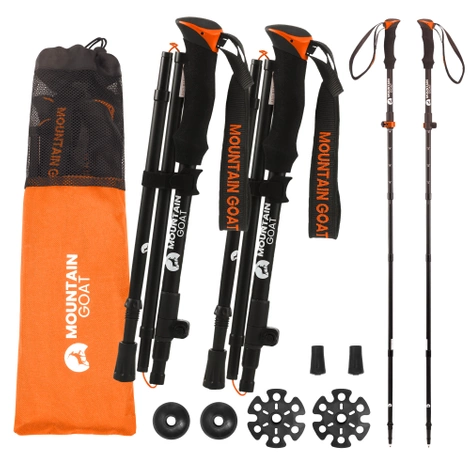 Trekové hole PRO+ oranžové