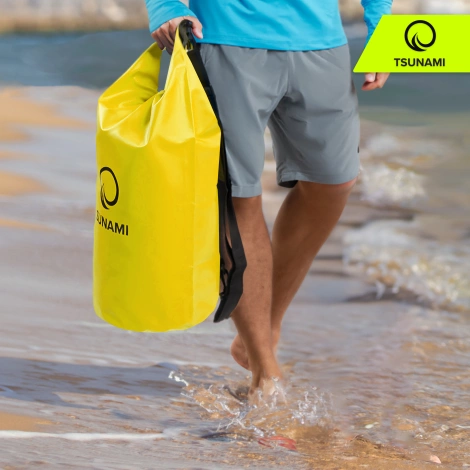Nepromokavý vak 30 l TSUNAMI žlutý