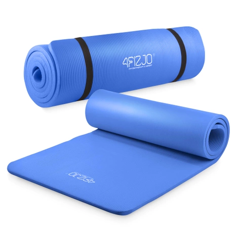 Podložka na cvičení YOGA MAT NBR 1 cm 180 × 60 × 1 cm modrá