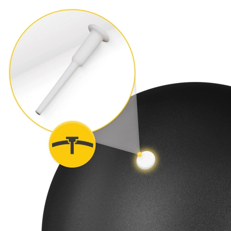 Míč na pilates 22 cm černý