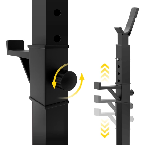Nastavitelný posilovací stojan na činku