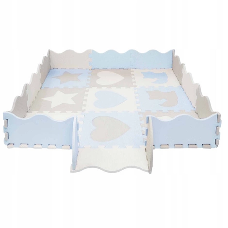 Sada pěnových puzzlí 'Zvířata' 120x120 blankytné