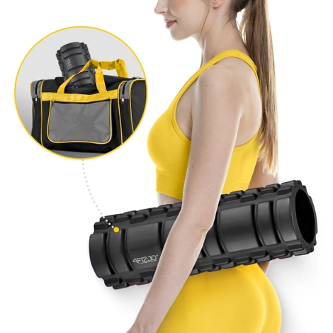 Masážní válec s výstupky EVA 33 cm černý