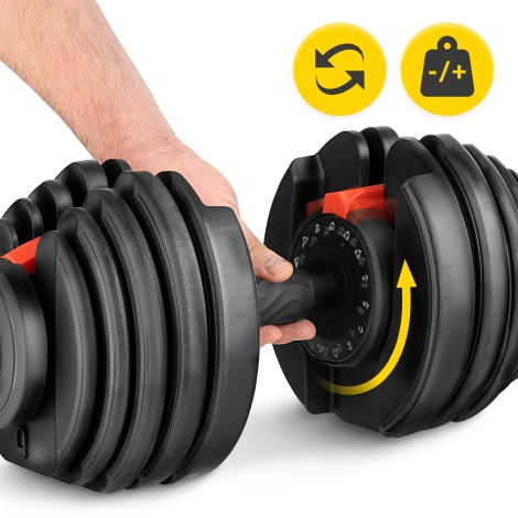 Nastavitelná jednoruční činka Premium 24 kg