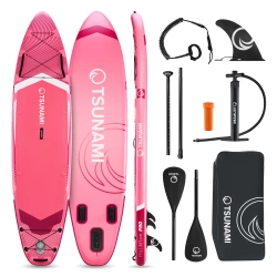 Nafukovací paddleboard SUP TSUNAMI 350cm T15 růžový