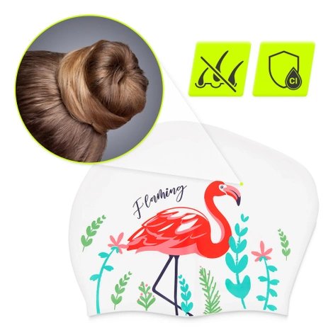 Dámská plavecká čepice TSUNAMI FLAMINGO