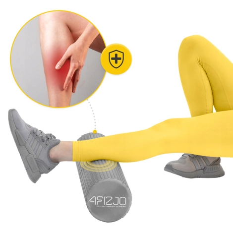 Masážní válec s výstupky CARE+ 60 cm šedý