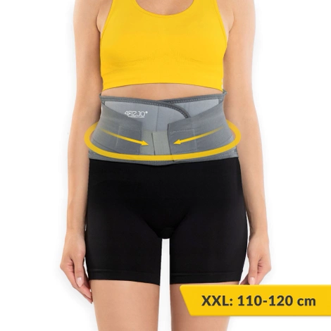 Bederní pás XXL šedý