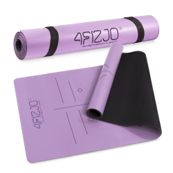 Kaučuková podložka na jógu YOGA MAT 4 mm