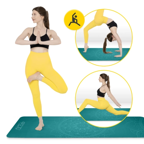 Semišová podložka na jógu a cvičení 1,5 mm