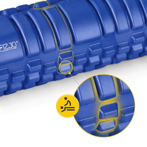 Masážní válec s výstupky EVA 45 cm modrý