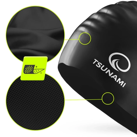 Plavecká čepice unisex TSUNAMI PRO černá