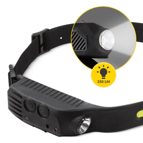 Čelovka LED s bočním osvětlením