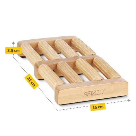 Dřevěný dvojitý masážní váleček na nohy