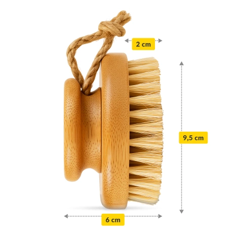 Masážní kartáč na sucho pro jemnou pokožku