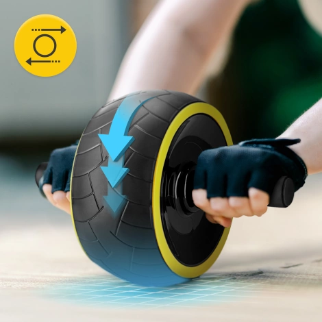 Posilovací kolečko AB WHEEL XL žluté