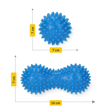 Dvojitý senzorický masážní míček